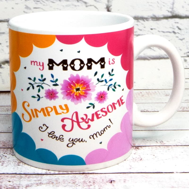 Кухоль для мами Моя мама приголомшлива - My mom awesome 600 мл — фото 1