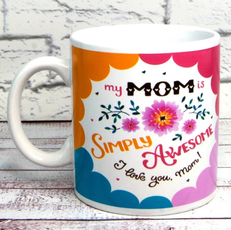 Кухоль для мами Моя мама приголомшлива - My mom awesome 600 мл — фото 3