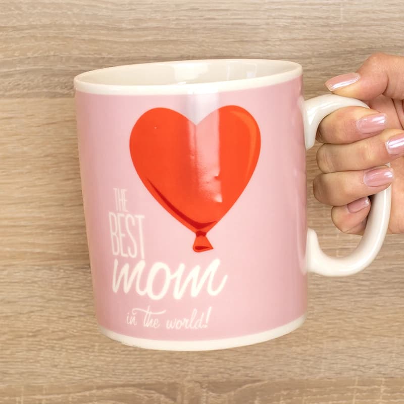 Кухоль Гігант Найкраща мама у світі The Best MOM in the world (рожева)