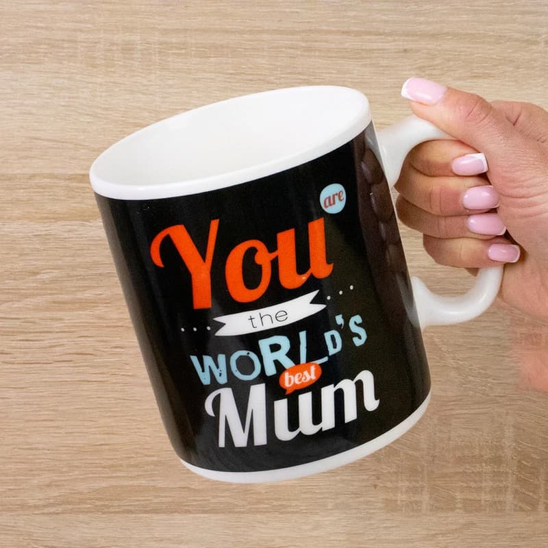 Кухоль Гігант Ти краща мама у світі - You worlds best mum (чорна)