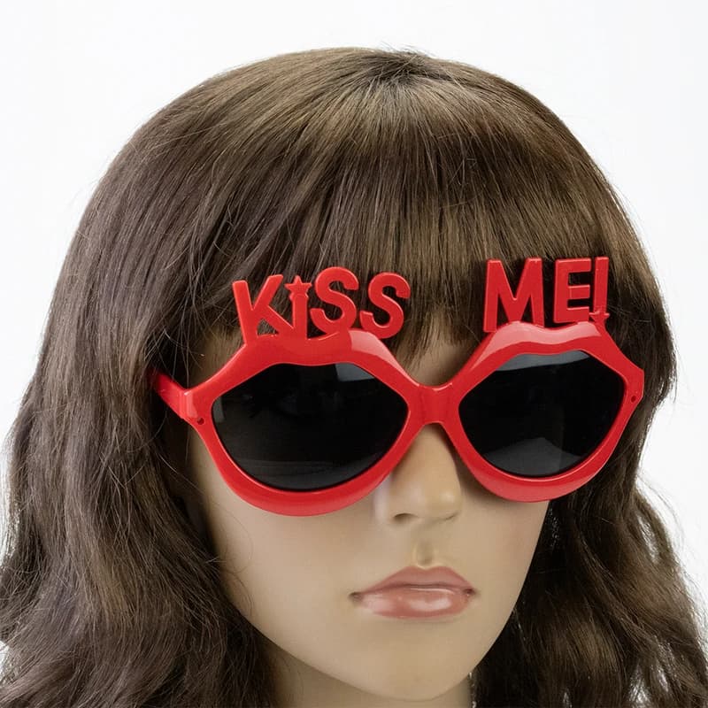 Окуляри Губи KISS ME (червоні) — фото 2