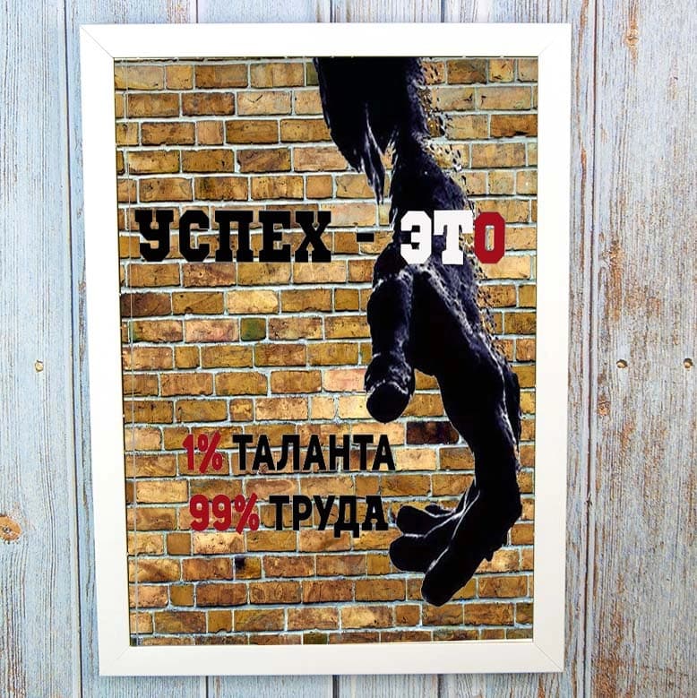 Постер мотиватор 56501 УСПЕХ - ЭТО. . . А4 — фото 1