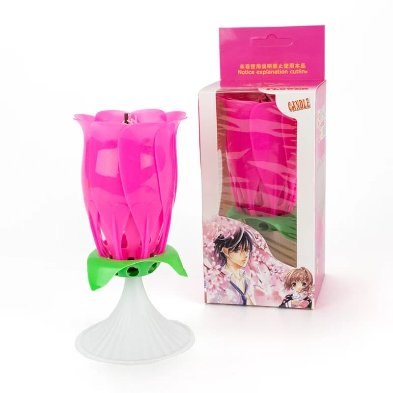 Свічка для торта FLOWER музична 14см