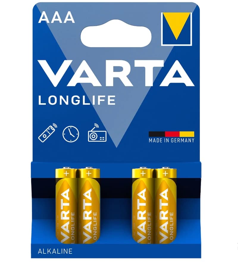 Батарейка Varta LR3/AAA Longlife Alkaline /B4/P10